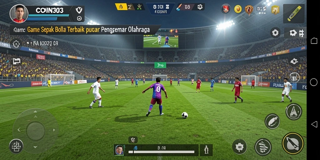 Gameplay seru di lapangan sepak bola COIN303.