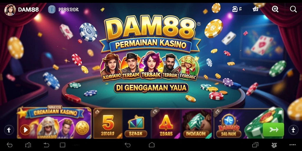 Screenshot game DAM88 menampilkan aksi seru permainan Kasino.