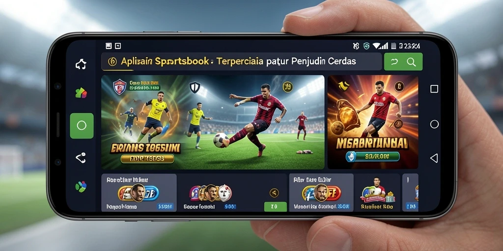 Screenshot gameplay T6 menampilkan taruhan olahraga yang menarik.